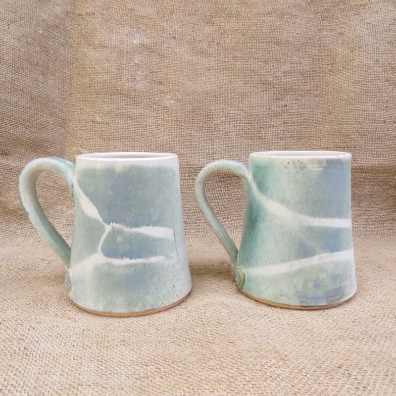 keramický půllitr - zelený