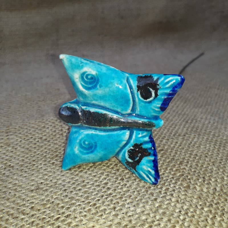 keramický motýlek - zápich do květináče